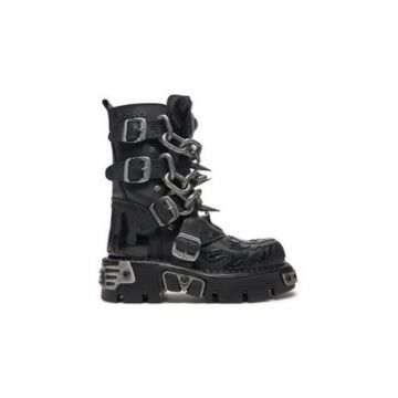Ghete dama  piele ecologica - negru -