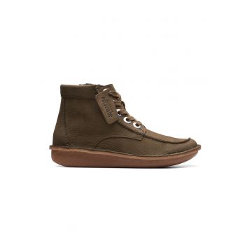 Ghete de piele nabuc Funny Cedar
