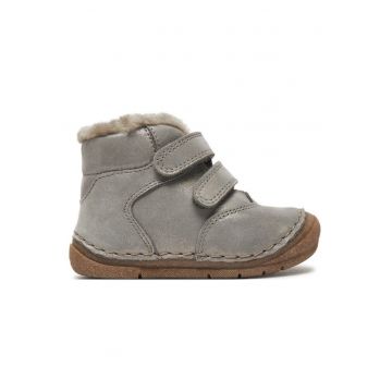 Ghete fete  304390586 - Piele naturala - Gri