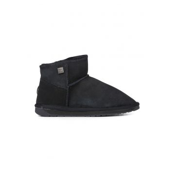 Ghete slip-on de piele intoarsa cu logo