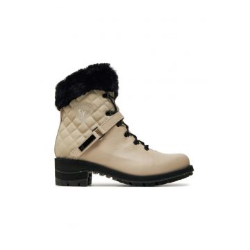 Botine dama -  36520 - Piele naturala - Ecru