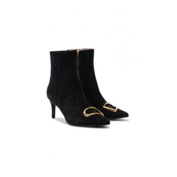 Botine dama  E4 PSB 11 01 01 - Piele naturala - 40 EU - Negru