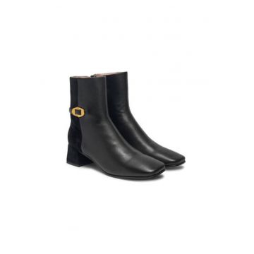 Botine dama  E4 RLI 11 02 01 - Piele naturala - 37 EU - Negru
