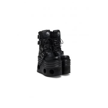 Botine dama  M-373-C446 - Piele naturala - 40 EU - Negru