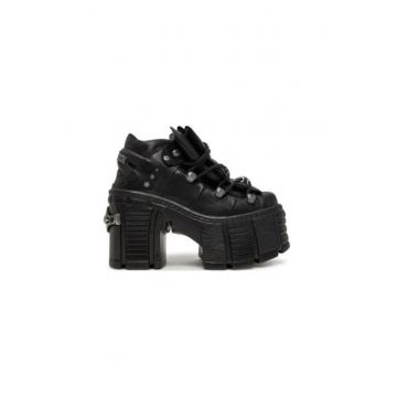Botine dama  M-TM106-C2 - Piele naturala - 37 EU - Negru