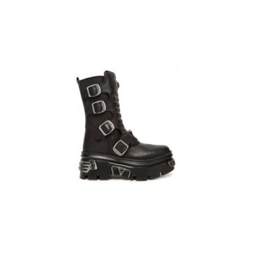 Botine dama  M-WALL373N-C1 - Piele naturala - 44 EU - Negru