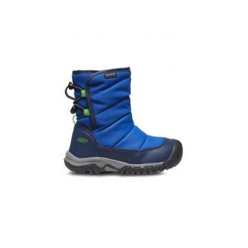 Ghete baieti  303193768 - Piele ecologica - Albastru - Albastru