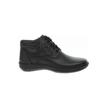 Ghete barbati -  Piele/Textil/Sintetic - Negru1