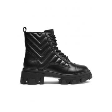 Ghete dama  303150273 - Piele naturala - 41 EU - Negru