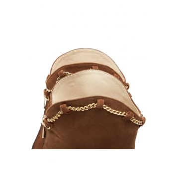 Ghete dama -  303204099 - Bej - Piele naturala/Piele intoarsa