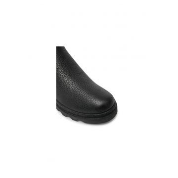 Ghete dama  304340925 - Piele naturala - 35 EU - Negru