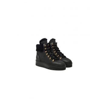 Ghete dama  304383298 - Piele naturala - 37 EU - Negru