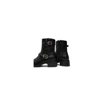 Ghete dama  304429163 - Piele ecologica - 36 EU - Negru