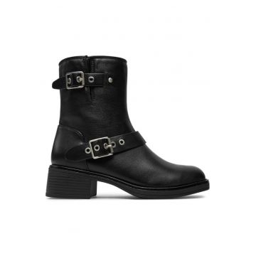 Ghete dama  304429163 - Piele ecologica - Negru