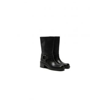 Ghete dama  304624209 - Piele naturala - 40 EU - Negru