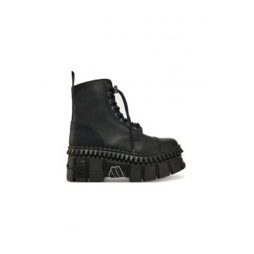 Ghete dama -  piele naturala - negru Ghete dama -  piele naturala - negru