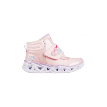 Ghete fete cu sistem de lumini Heart Lights Brilliant Rainbow -  Roz -