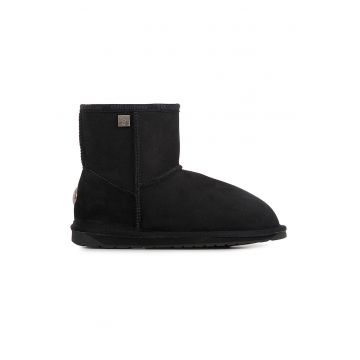 Ghete slip-on de piele intoarsa cu logo discret
