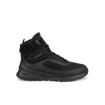 Ghete sport dama  casual - textil/piele naturala - negru