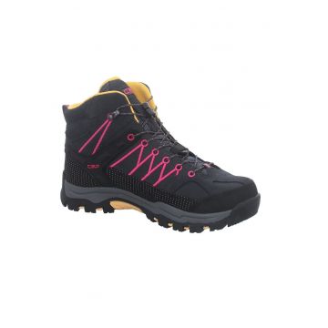 Ghete trekking copii -  Rigel Mid WP - Antracit-Roz (Bouganville-Goji) -