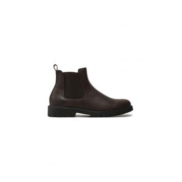 Botine cu glezna joasa barbati  SCARPE 4714 - Piele ecologica - Maro