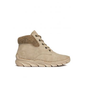 Botine dama -  30322371739 - Piele ecologica - Bej