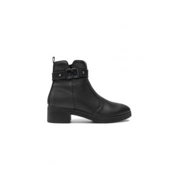 Botine dama  6548303 - Piele naturala - 38 EU - Negru