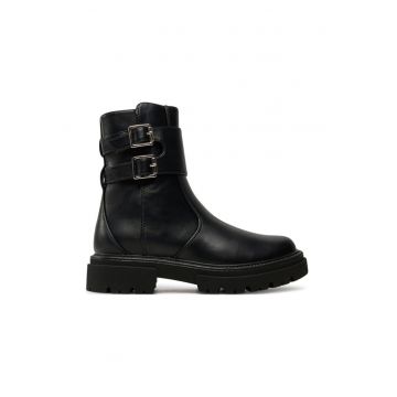 Botine dama -  84704 - Piele ecologica - Negru