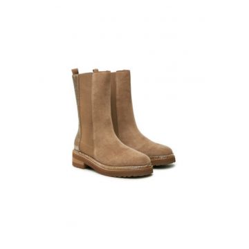 Botine dama  I240854 - Piele naturala - 40 EU - Bej