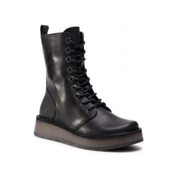 Botine dama  RAMI043FLY - Piele naturala - 40 EU - Negru