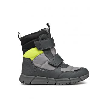 Cizme de iarna baieti  J169XC-0FU50 - Piele ecologica