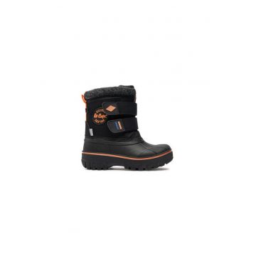Cizme de iarna copii  LCJ-24-44-2865K - Piele ecologica - 35 EU - Negru