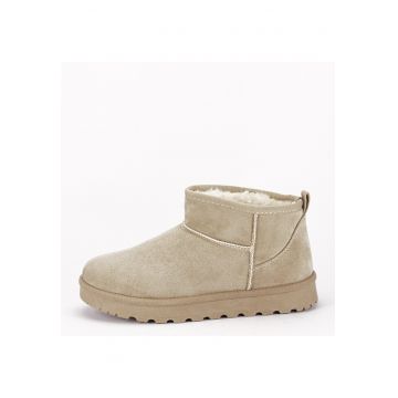 Ghete bej imblanite tip UGG 88-155 112 15961