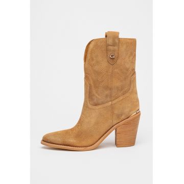 Ghete cowboy de piele intoarsa