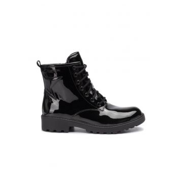 Ghete dama  201629109 - Piele ecologica - Negru - Negru