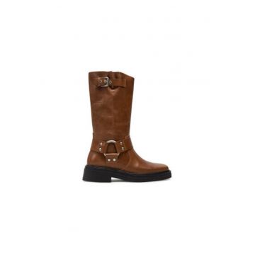 Ghete dama  5452-201-34 - Piele naturala - 36 EU - Maro