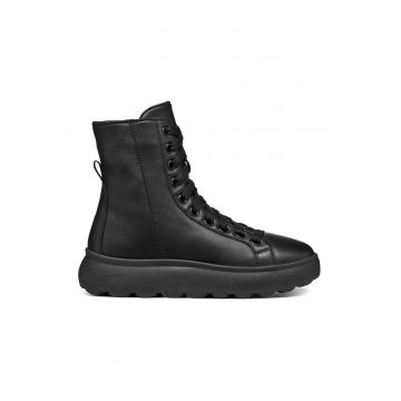 Ghete de piele cu fermoar