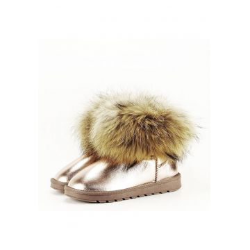 Ghete din piele naturala sampanie Gina 19 11507