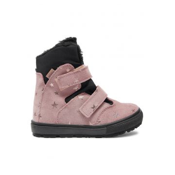Ghete fete  Piele naturala - Roz