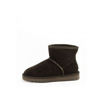 Ghete kaki din piele naturala Abby 111 14127