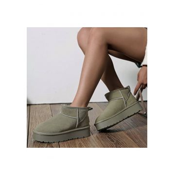 Ghete kaki din piele naturala JB1924 111 15683 - Kaki