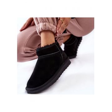Ghete negre din piele naturala W5821 118 14085