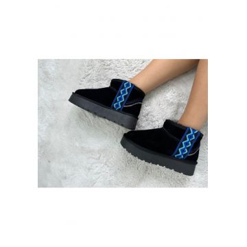 Ghete negre din piele naturala W5829 118 13713