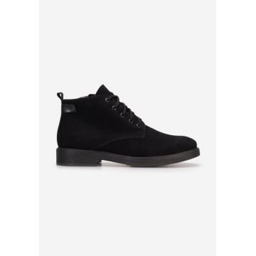 Ghete barbati piele Fresco V2 negre