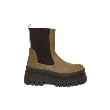 Ghete Chelsea de piele Cassandra