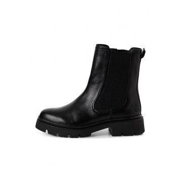 Ghete Chelsea de piele cu fermoar