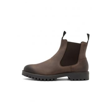 Ghete Chelsea de piele nabuc