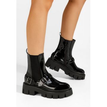 Ghete cu platformă Carolinne negre
