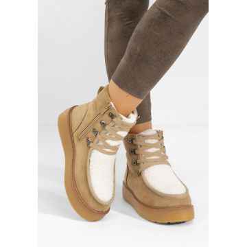 Ghete cu platformă Liraia kaki