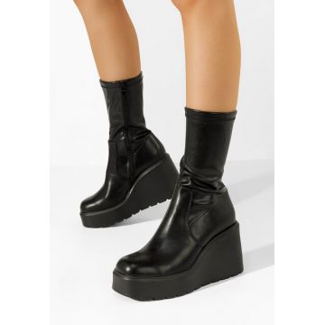 Ghete cu platformă Rozlin V2 negre